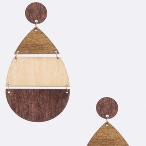 Wooden earrings